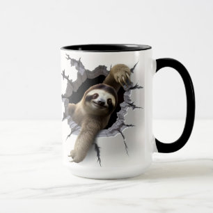 Schlitze in knackiger Wand Tasse
