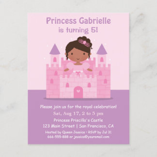Schloss-afrikanische amerikanische Prinzessin Einladung