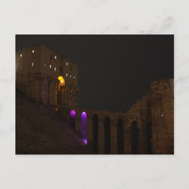 Schloss Aleppo - Syrien Postkarte (Vorderseite)