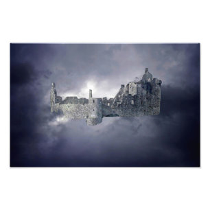Schloss am Himmel Fotodruck
