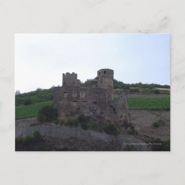 Schloss am Rhein Postkarte (Vorderseite)