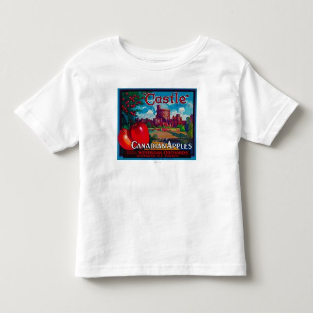 Schloss Apple beschriften - Westbank B.C. Kanada Kleinkind T-shirt (Vorderseite)