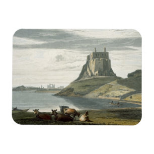 Schloss auf heiliger Insel, Northumberland, von Magnet