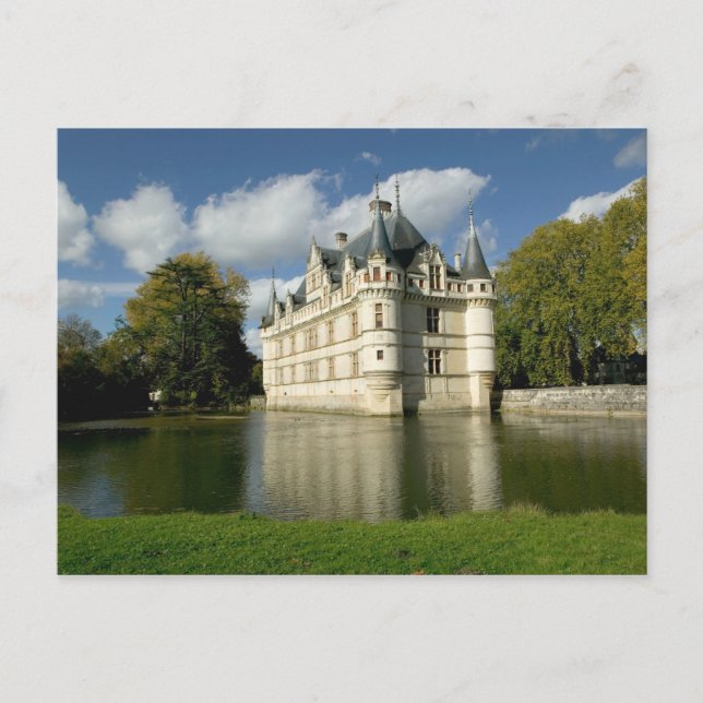Schloss Azay-le-Rideau, Indre-et-Loire, 2 Postkarte (Vorderseite)
