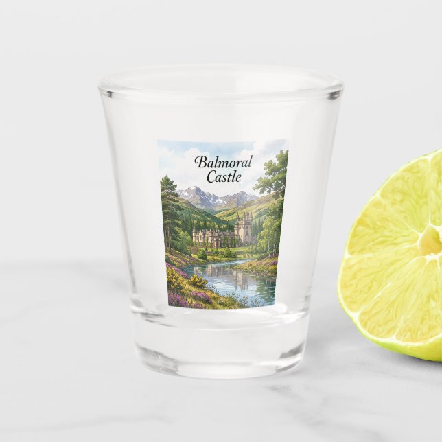 Schloss Balmoral Schottland Schnapsglas (Vorderseite)