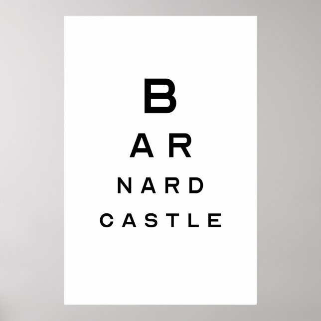 Schloss Barnard Augustift Poster (Vorne)
