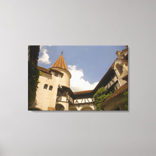 Schloss Bran aus dem 13. Jahrhundert (Draculas Sch Leinwanddruck