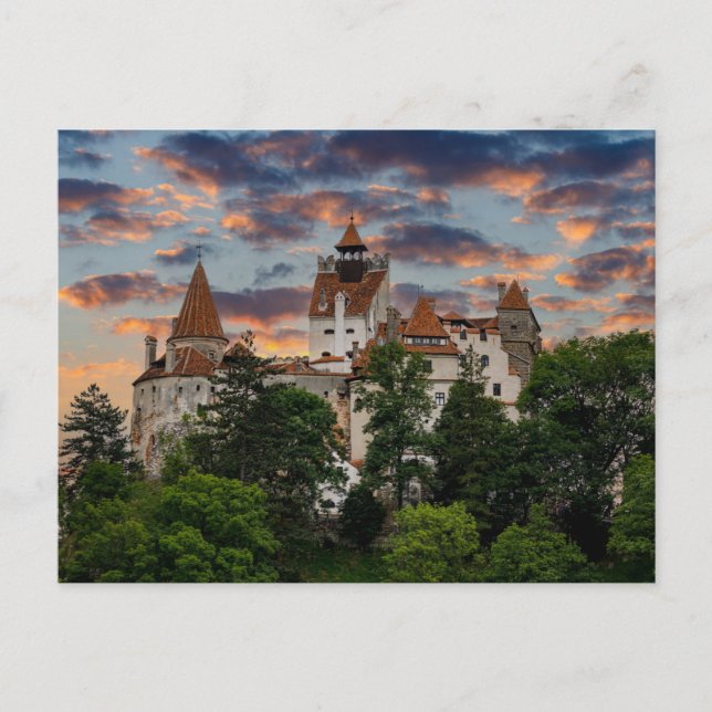 Schloss Bran in Rumänien Postkarte (Vorderseite)