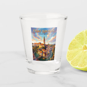 Schloss Cesky Krumlov Tschechische Republik Schnapsglas