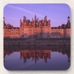 Schloss Chambord bei Sonnenuntergang, Loire-Tal, F Getränkeuntersetzer