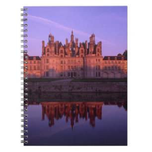 Schloss Chambord bei Sonnenuntergang, Loire-Tal, F Notizblock