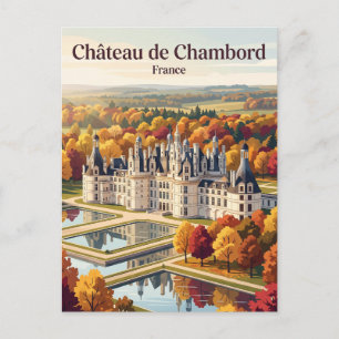 Schloss Chambord, Loire-Tal Frankreich Postkarte