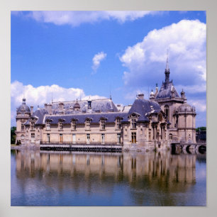 Schloss Chantilly, Oise, Frankreich Poster