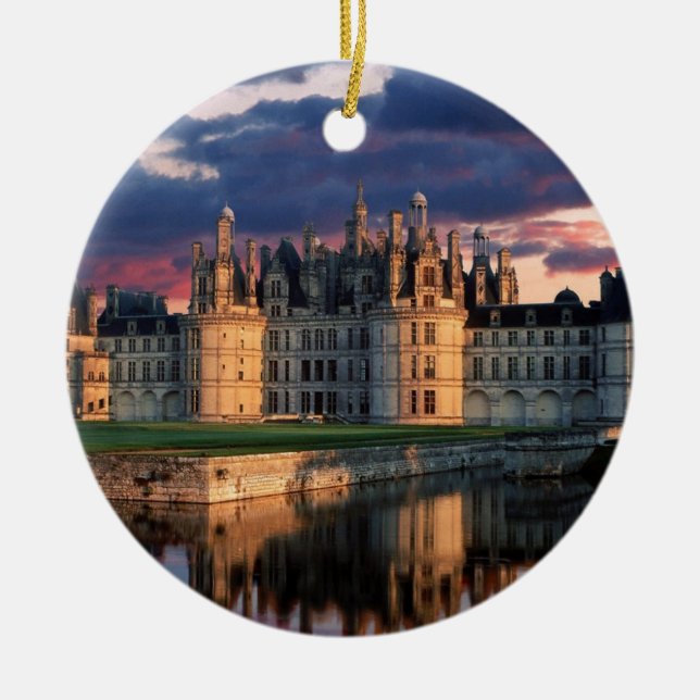 Schloss chateau de Chambord, Loire Valley, Keramikornament (Vorne)
