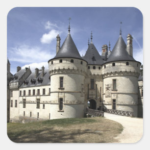 Schloss Chaumont-Sur-Loire. Quadratischer Aufkleber
