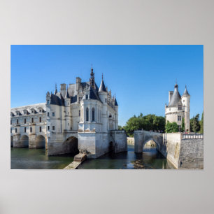 Schloss Chenonceau im Loire-Tal - Frankreich Poster