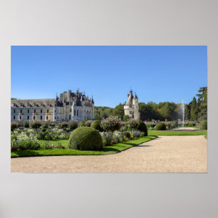 Schloss Chenonceau im Loiretal - Frankreich Poster