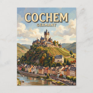 Schloss Cochem Deutschland Postkarte