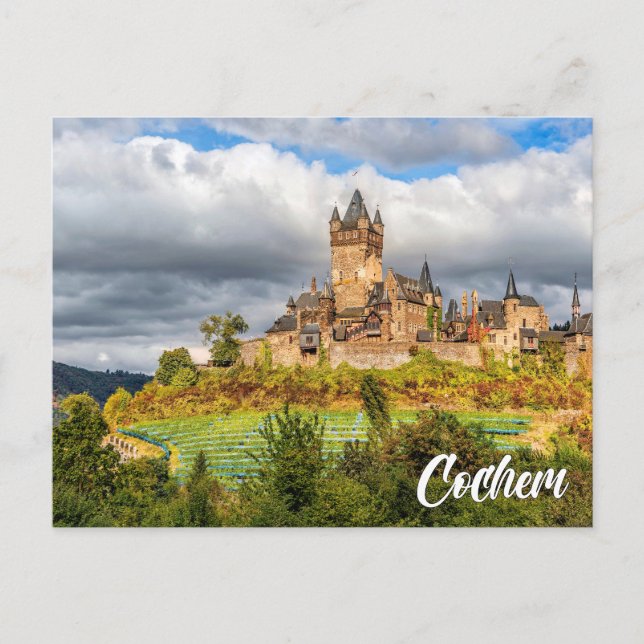Schloss Cochem, Deutschland Postkarte (Vorderseite)
