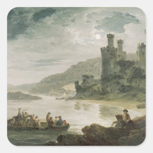 Schloss Conway, 1794 Quadratischer Aufkleber