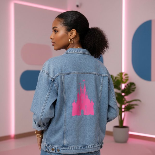 Schloss-Denimjacke Jeansjacke (Von Creator hochgeladen)