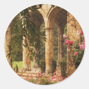 Schloss - der geheime Garten Runder Aufkleber