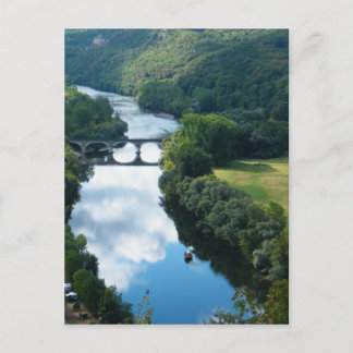 Schloss Dordogne Burg Ristorante La Lanchetta Postkarte