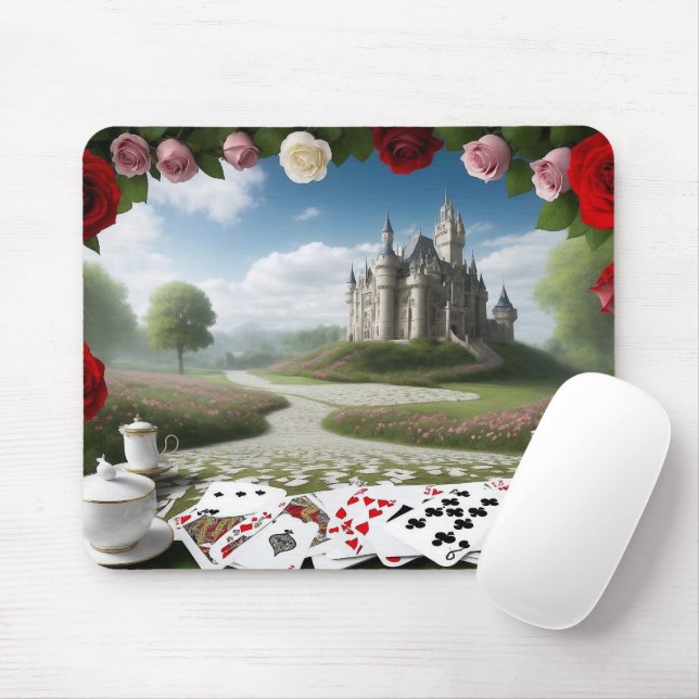 Schloss durch das Wunderland-Portal Mousepad (Mit Mouse)