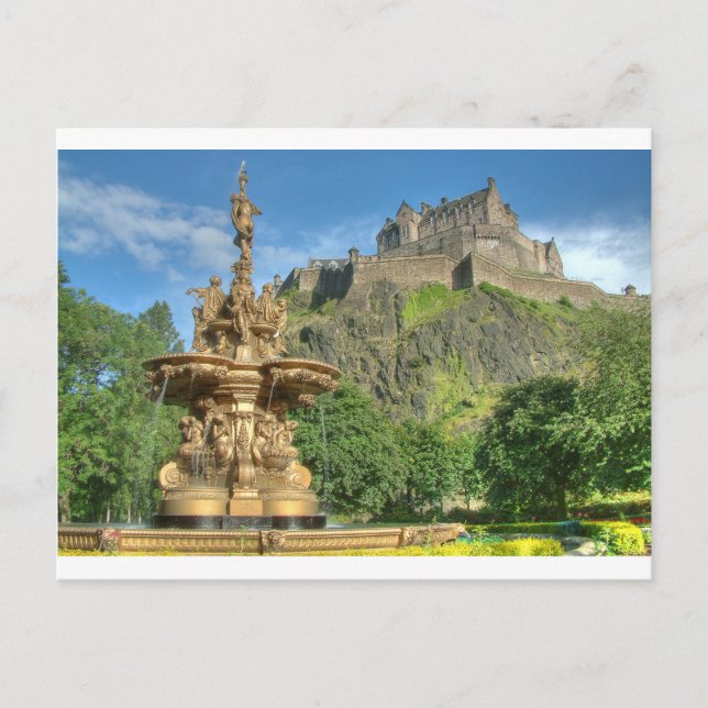 Schloss Edinburgh 9082 Postkarte (Vorderseite)