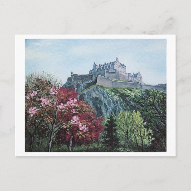 Schloss Edinburgh Edinburgh, Schottland Feiertagspostkarte (Vorderseite)