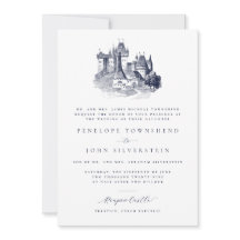 Schloss Elegante Illustration Formelle Hochzeit