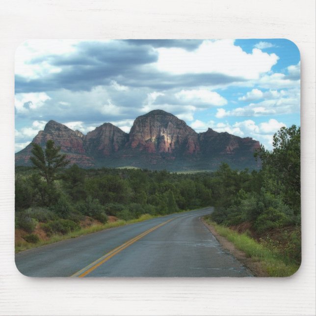 Schloss Felsen-Sedona Mausunterlage Mousepad (Vorne)