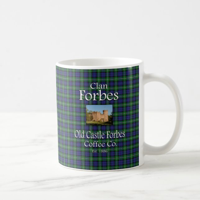 Schloss-Forbes-Kaffee Co. Clan-Forbess alter Kaffeetasse (Rechts)