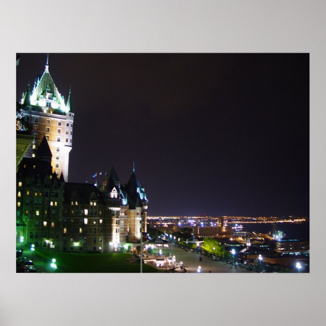 Schloss Frontenac Burgen von Quebec Poster (Vorne)