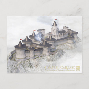 Schloss Gaillard, wir the sea of, Postkarte