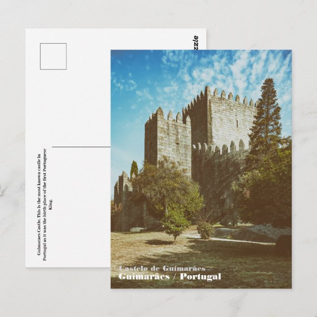 Schloss Guimaraes. Postkarte (Vorne/Hinten)