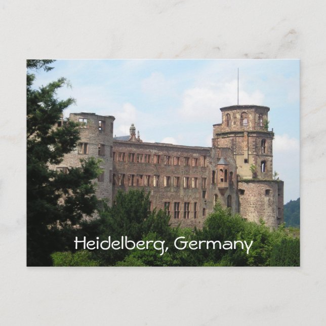 Schloss Heidelberg Deutschland individuell gestalt Postkarte (Vorderseite)