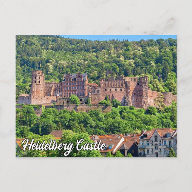 Schloss Heidelberg, Deutschland Postkarte (Vorderseite)