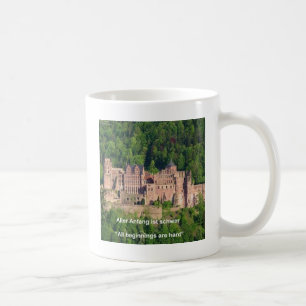 Schloss Heidelberg im Deutschen & Deutschen Sprich Kaffeetasse