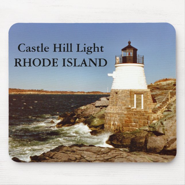 Schloss Hill Leuchtturm, Rhode Island Mousepad (Vorne)