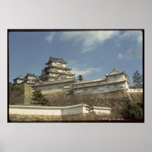 Schloss Himeji, Kyoto, fertig gestellt 1609 Poster