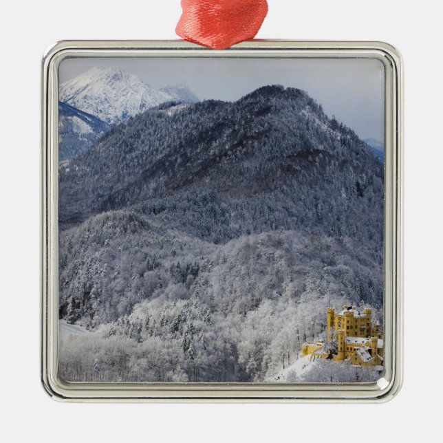 Schloss Hohenschwangau Ornament Aus Metall (Vorne)