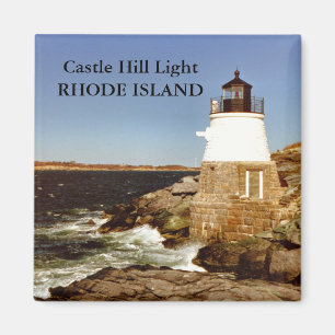 Schloss-Hügel-Licht, Rhode Island Magnet