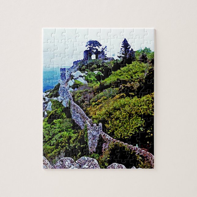 Schloss in Sintra Portugal (Vertikal)