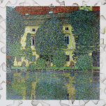 Schloss Kammer am Attersee III von Gustav Klimt<br><div class="desc">Schloss Kammer am Attersee, III (1910) von Gustav Klimt ist ein Vintages Symbolismus Viktorianischer Era-Gemälde. Die Aussicht auf das Schloss. In den Gärten wachsen große Bäume. Die Zuhause (eine ehemalige Festung) und die Bäume spiegeln den ruhigen See wieder. Schloss Kammer ist ein Schloss umgeben vom Attersee in Oberösterreich und Gegenstand...</div>