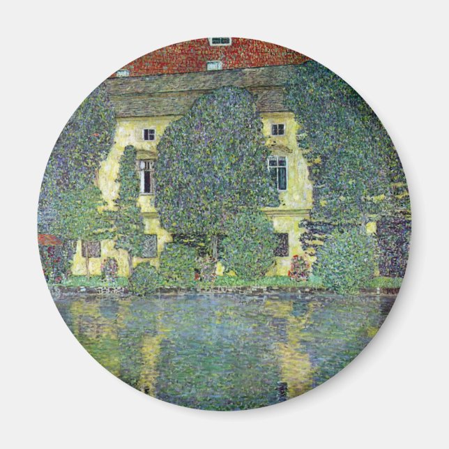 Schloss Kammer am Attersee III von Gustav Klimt Magnet (Vorne)