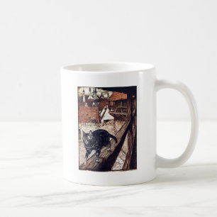 Schloss Katze Rackham Illustration Kaffeetasse