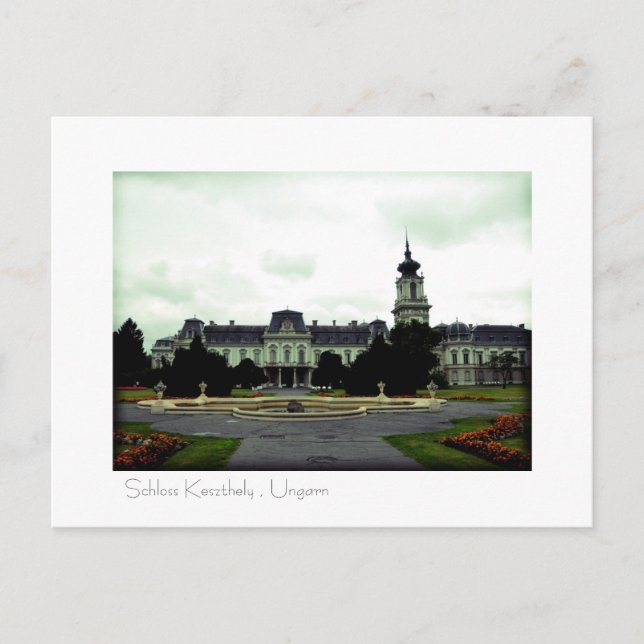 Schloss Keszthely , Postkarte (Vorderseite)