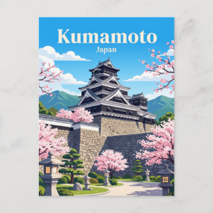 Schloss Kumamoto Japan Postkarte
