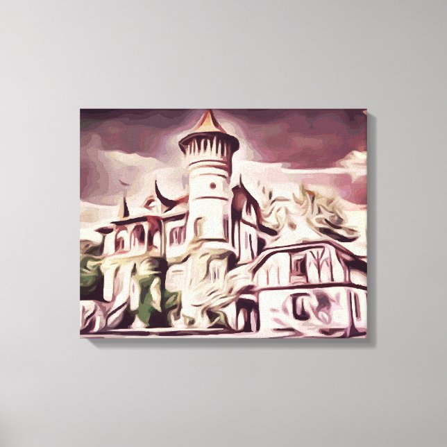 Schloss Kurpark Leinwanddruck (Vorderseite)